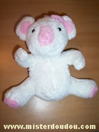 Doudou Koala Bébisol Blanc rose 