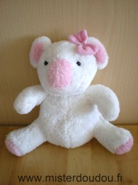 Doudou Koala Bébisol Blanc rose 