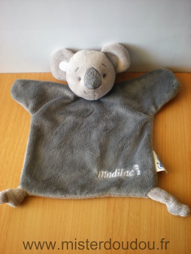 Doudou Koala Modilac Gris 