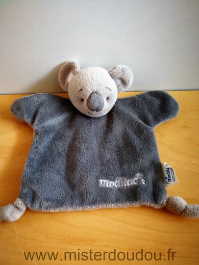 Doudou Koala Modilac Gris beige dessous modilac 