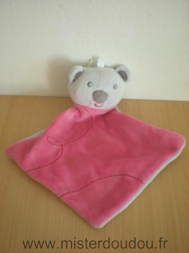 Doudou Koala Sucre d orge Rose gris 