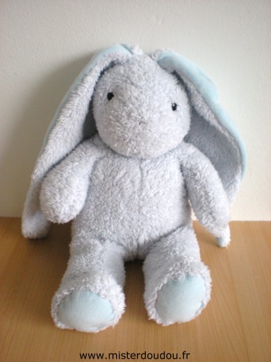 Doudou Lapin Ajena Bleu 