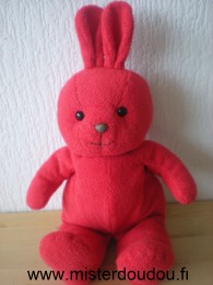 Doudou Lapin Ajena Rouge 