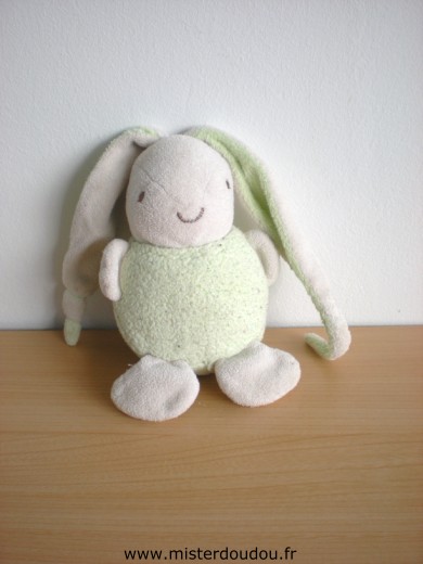 Doudou Lapin Ajena Vert 