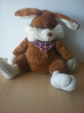 Doudou Lapin Althans Marron 