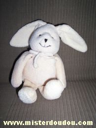 Doudou Lapin Anna club plush Beige Quelques traces stylo