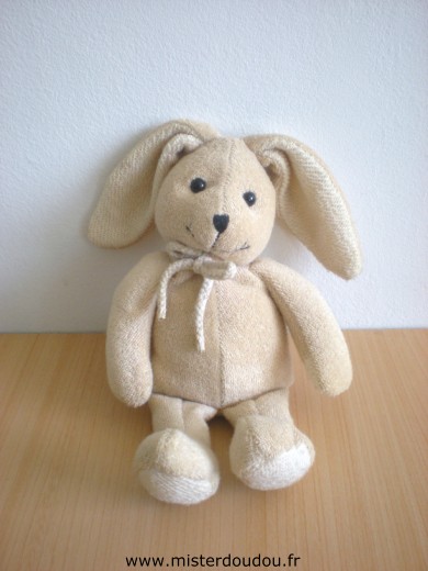 Doudou Lapin Anna club plush Marron en tissus éponge 