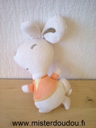 Doudou Lapin Auchan Beige orange 