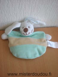 Doudou Lapin Babou Vert beige 