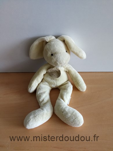 Doudou Lapin Baby nat Jaune 