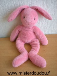 Doudou Lapin Baby nat Rose Pas d'etiquette de marque