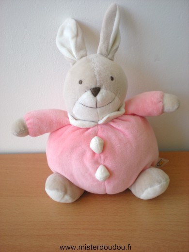 Doudou Lapin Baby sun Beige rose 