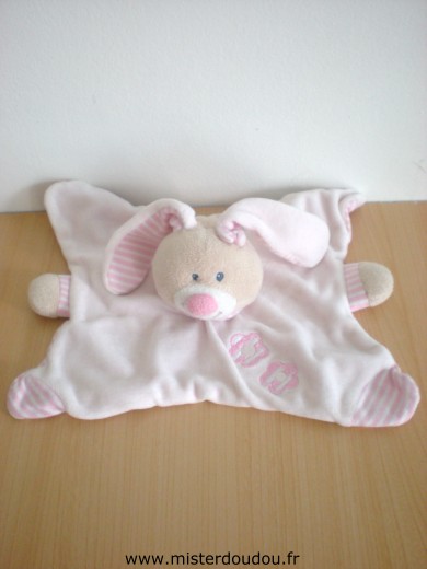 Doudou Lapin Bout chou Rose 