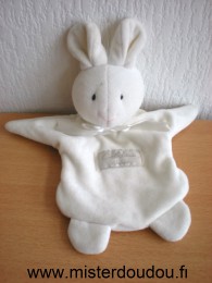 Doudou Lapin Calidoux Blanc ecru 