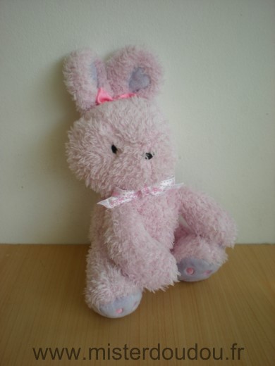 Doudou Lapin Carter s Rose noeud ruban giggle Boite sonore dans le ventre