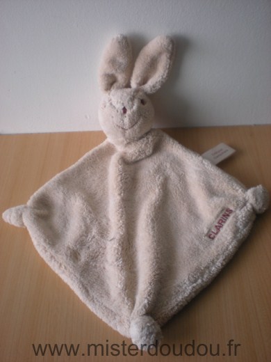 Doudou Lapin Clarins Beige 