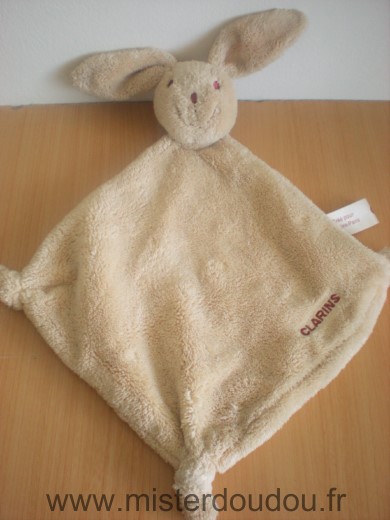 Doudou Lapin Clarins Beige 