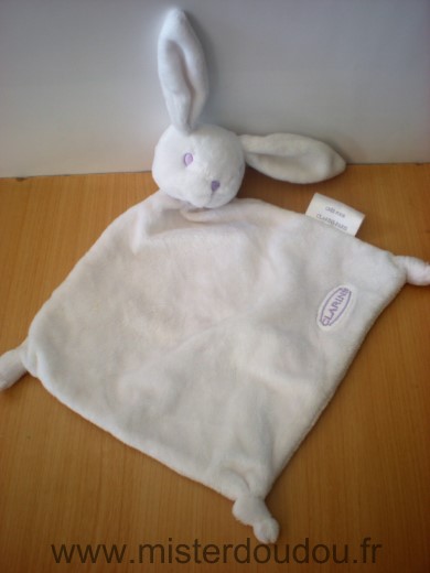 Doudou Lapin Clarins Blanc 