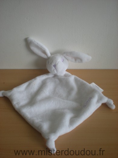 Doudou Lapin Clarins Blanc 