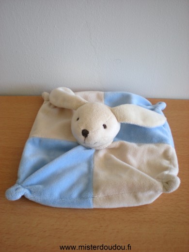 Doudou Lapin Cmp Beige bleu 