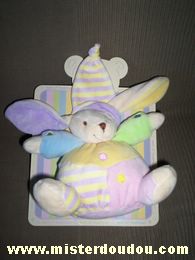 Doudou Lapin Cmp Multicolore / pastel 