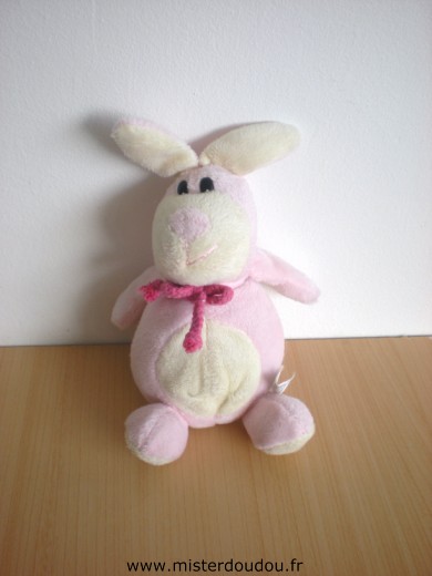 Doudou Lapin Cmp Rose ecru 