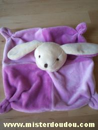 Doudou Lapin Cmp Rose mauve 