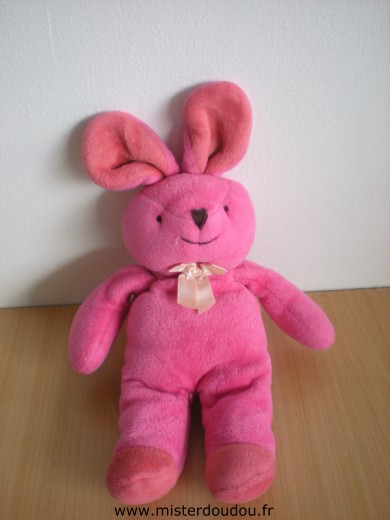 Doudou Lapin Comptine Rose 