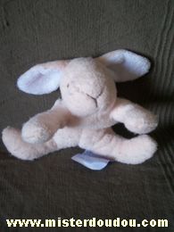 Doudou Lapin Comptine Rose clair 