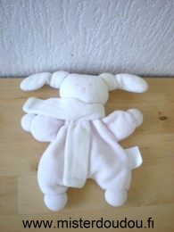 Doudou Lapin Corolle Mini patachou rose blanc 