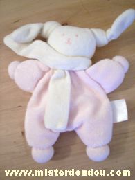 Doudou Lapin Corolle Rose echarpe blanche Mini patachou