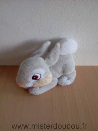 Doudou Lapin Disney Gris 