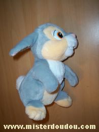 Doudou Lapin Disney Gris beige blanc 