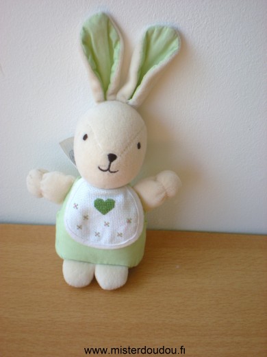 Doudou Lapin Dmc Vert 