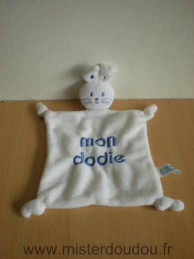 Doudou Lapin Dodie Blanc 