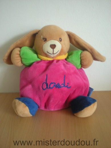 Doudou Lapin Doudi Rose fushia 