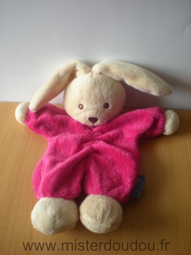 Doudou Lapin Doudi Rose fushia 