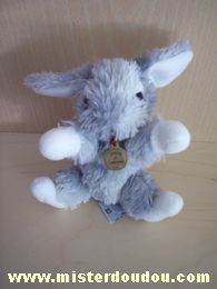 Doudou Lapin Doudou et compagnie Gris blanc 