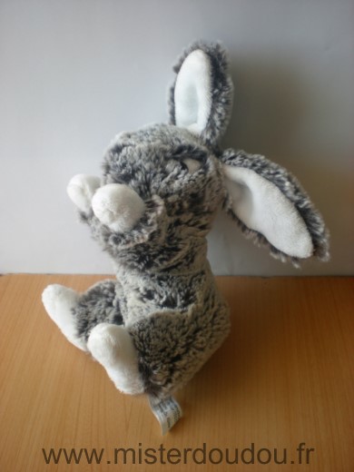 Doudou Lapin Dream international Marron chine blanc 