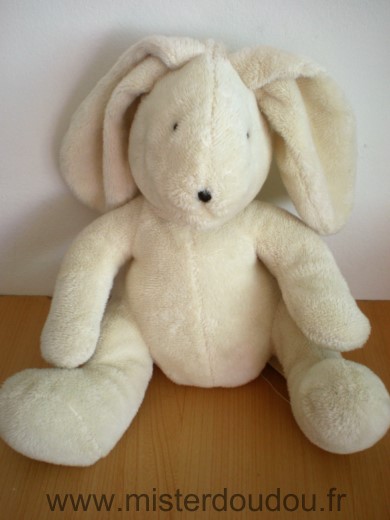 Doudou Lapin Du pareil au même Ecru 