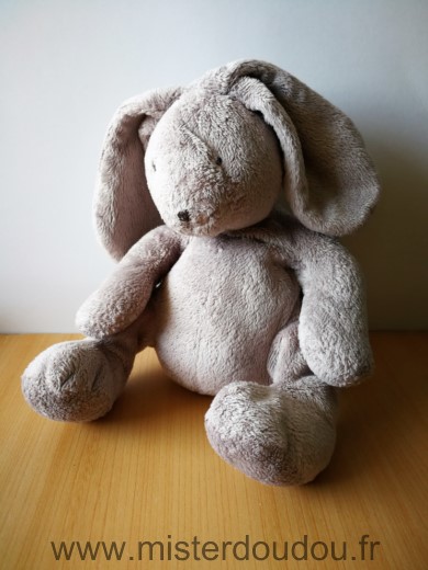 Doudou Lapin Du pareil au même Gris 