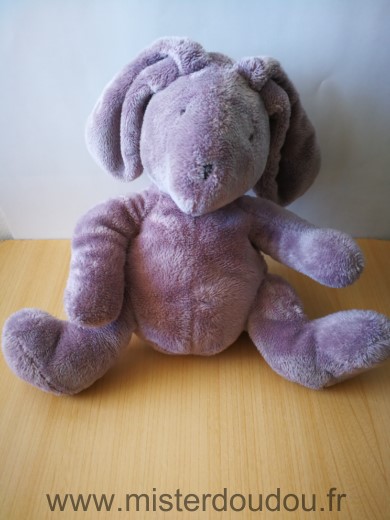 Doudou Lapin Du pareil au même Mauve violet 