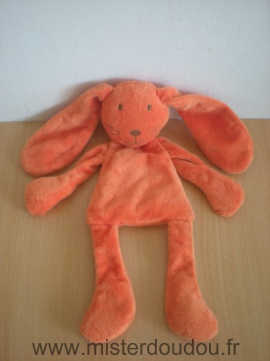 Doudou Lapin Du pareil au même Orange 