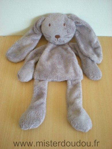 Doudou Lapin Du pareil au même Prune marron 