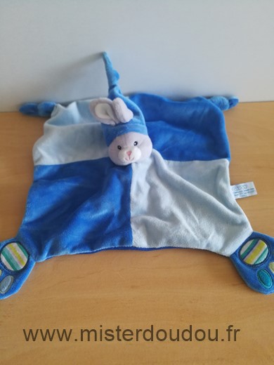 Doudou Lapin Gipsy Bleu 