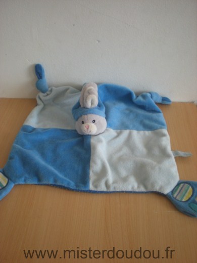 Doudou Lapin Gipsy Bleu 