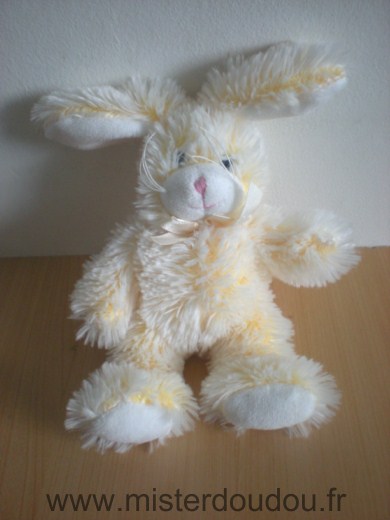 Doudou Lapin Gipsy Jaune ecru 