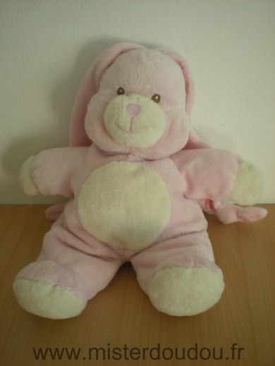 Doudou Lapin Gipsy Rose ecru 