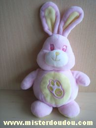 Doudou Lapin Gipsy Rose jaune Boite musicale hors service