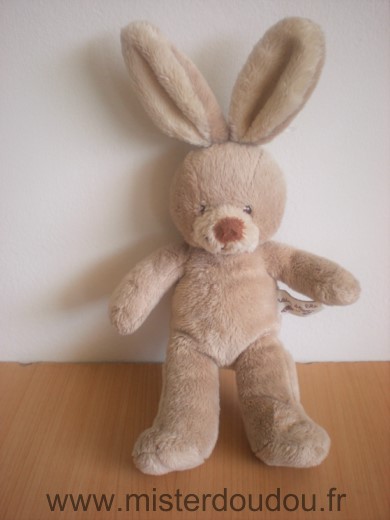 Doudou Lapin Grain de ble Beige 